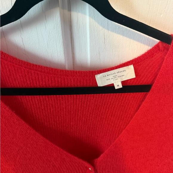 Sezane Barry Cardigan - Red - M - Picture 8 of 9